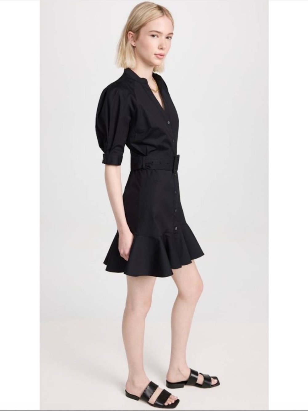 $448 VERONICA BEARD "Molly" Shirt Dress in Stretch Cotton EUC/sz 4 - Picture 5 of 16